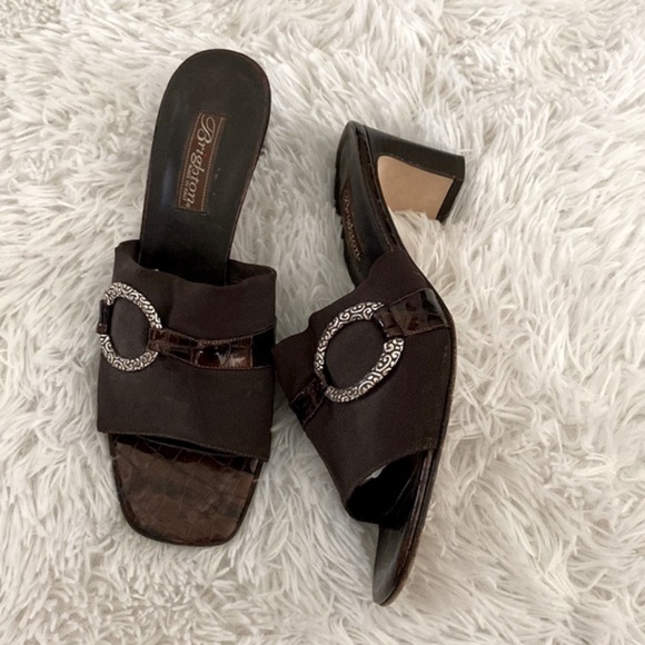 Brighton Y2K crocodile slip on heels - Picture 1 of 7